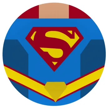 Superman flat, Mousepad Στρογγυλό 20cm