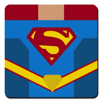 Superman flat, Τετράγωνο μαγνητάκι ξύλινο 9x9cm