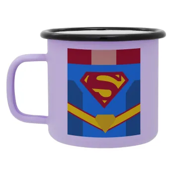 Superman flat, Κούπα Μεταλλική εμαγιέ ΜΑΤ Light Pastel Purple 360ml