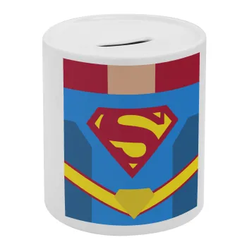 Superman flat, Κουμπαράς πορσελάνης με τάπα