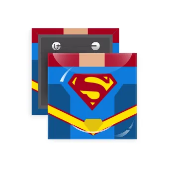 Superman flat, Κονκάρδα παραμάνα τετράγωνη 5x5cm