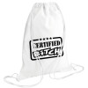 Backpack pouch GYMBAG white (28x40cm)