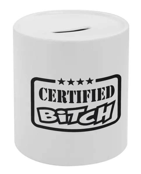 Certified Bitch — Κουμπαράς πορσελάνης με τάπα