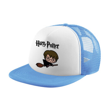 Harry potter kid, Καπέλο Soft Trucker με Δίχτυ Γαλάζιο/Λευκό