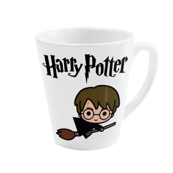 Harry potter kid, Κούπα κωνική Latte Λευκή, κεραμική, 300ml