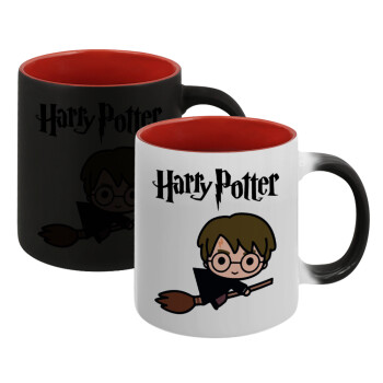 Harry potter kid, Κούπα Μαγική εσωτερικό κόκκινο, κεραμική, 330ml που αλλάζει χρώμα με το ζεστό ρόφημα (1 τεμάχιο)
