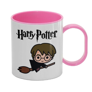 Harry potter kid, Κούπα (πλαστική) (BPA-FREE) Polymer Ροζ για παιδιά, 330ml