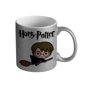 Harry potter kid, Κούπα Ασημένια Glitter που γυαλίζει, κεραμική, 330ml