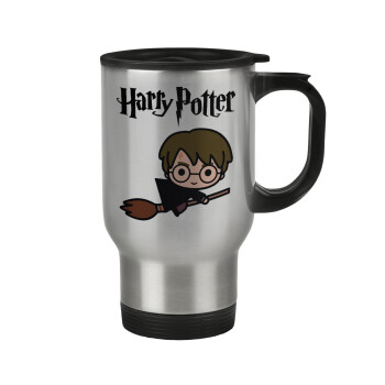 Harry potter kid, Κούπα ταξιδιού ανοξείδωτη με καπάκι, διπλού τοιχώματος (θερμό) 450ml