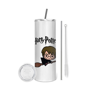 Harry potter kid, Eco friendly stainless steel tumbler 600ml, with metal straw & cleaning brush