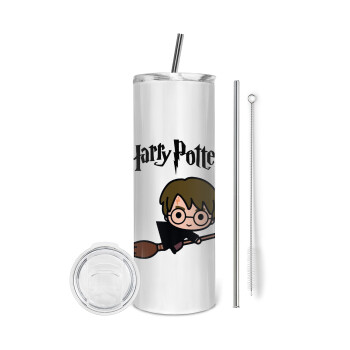 Harry potter kid, Tumbler stainless steel 600ml, with metal straw & cleaning brush