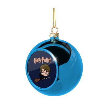 Harry potter kid, Χριστουγεννιάτικη μπάλα δένδρου Μπλε 8cm