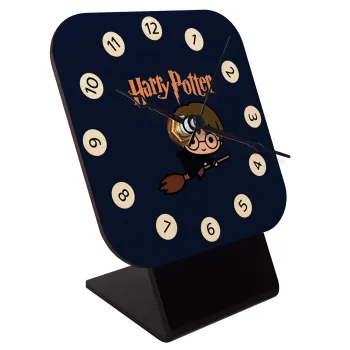 Harry potter kid, Επιτραπέζιο ρολόι σε φυσικό ξύλο (10cm)