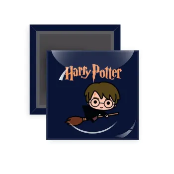 Harry potter kid, Μαγνητάκι ψυγείου τετράγωνο διάστασης 5x5cm