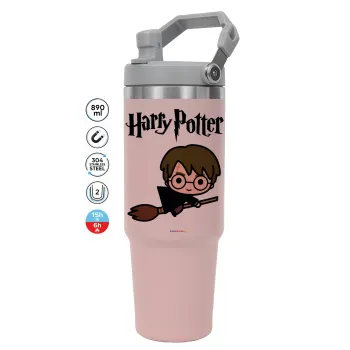 Harry potter kid, Pink color, 890ml (30oz) stainless Steel Tumbler with Handle