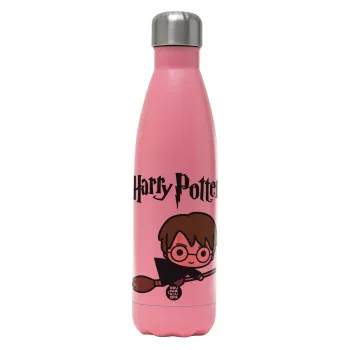 Harry potter kid, Metal mug thermos Pink Mat (Stainless steel), double wall, 500ml