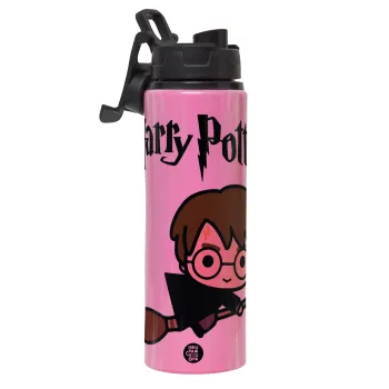 Harry potter kid, Μεταλλικό παγούρι νερού με καπάκι ασφαλείας, αλουμινίου 850ml