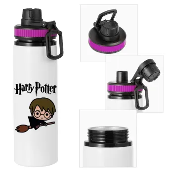 Harry potter kid, Μεταλλικό παγούρι νερού με καπάκι ασφαλείας, αλουμινίου 850ml