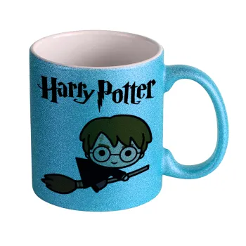 Harry potter kid, Κούπα Σιέλ Glitter που γυαλίζει, κεραμική, 330ml