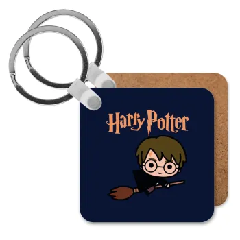 Harry potter kid, Μπρελόκ Ξύλινο τετράγωνο MDF