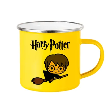 Harry potter kid, Κούπα Μεταλλική εμαγιέ Κίτρινη 360ml