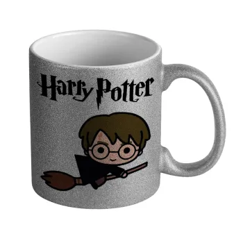 Harry potter kid, Κούπα Ασημένια Glitter που γυαλίζει, κεραμική, 330ml
