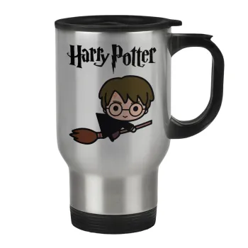 Harry potter kid, Κούπα ταξιδιού ανοξείδωτη με καπάκι, διπλού τοιχώματος (θερμό) 450ml