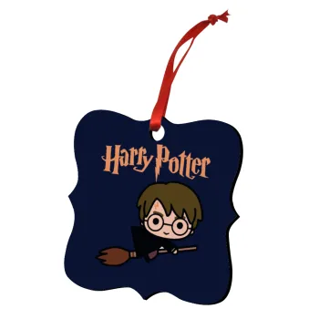 Harry potter kid, Στολίδι Χριστουγεννιάτικο στολίδι polygon ξύλινο 7.5cm