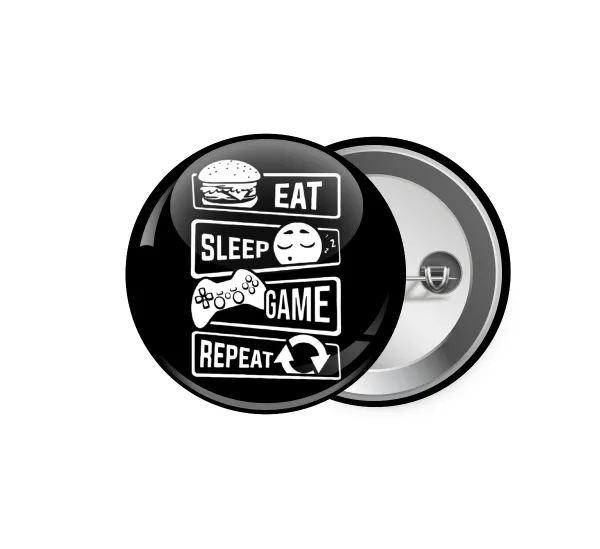 Eat Sleep Game Repeat — (5.9cm)