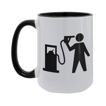 Fuel crisis, Κούπα Mega 15oz, κεραμική Μαύρη, 450ml