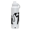 1L Stainless Steel Thermal Bottle with Phone Holder & Double Wall Insulation