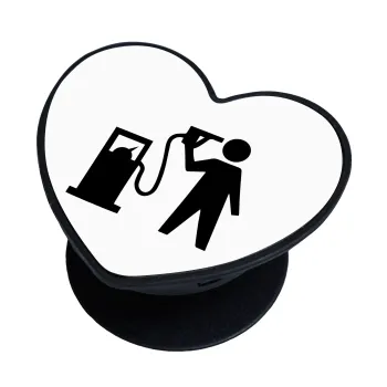 Fuel crisis, Phone Holders Stand  καρδιά Μαύρο Βάση Στήριξης Κινητού στο Χέρι