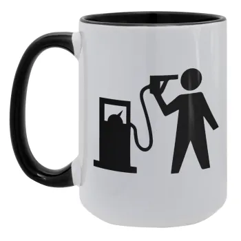 Fuel crisis, Κούπα Mega 15oz, κεραμική Μαύρη, 450ml