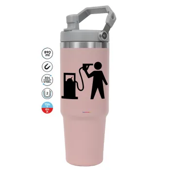 Fuel crisis, ΡΟΖ χρώματος Θερμός Ανοξείδωτο 890ml (30oz) με χερούλι