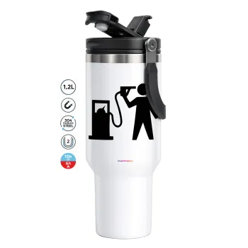 Fuel crisis, Mega Tumbler με καπάκι, διπλού τοιχώματος (θερμό) 1,2L