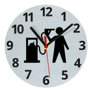 Fuel crisis, Ρολόι τοίχου γυάλινο (20cm)