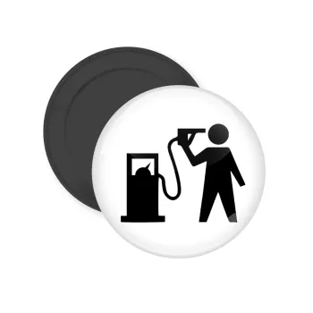 Fuel crisis, Μαγνητάκι ψυγείου στρογγυλό διάστασης 5cm