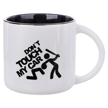 Don't touch my car, Κούπα κεραμική 400ml Λευκή/Μαύρη