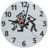 Ρολόι τοίχου γυάλινο (30cm)
