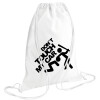 Backpack pouch GYMBAG white (28x40cm)