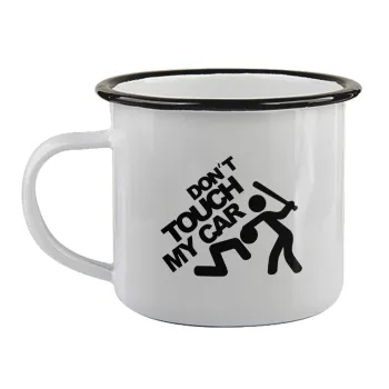 Don't touch my car, Κούπα εμαγιέ με μαύρο χείλος 360ml