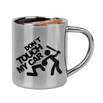 Don't touch my car, Double-wall metal cup for espresso (220ml)