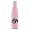 Μεταλλικό παγούρι θερμός Ροζ Ιριδίζον (Stainless steel), διπλού τοιχώματος, 500ml