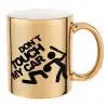 Mug ceramic, gold mirror, 330ml