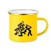 Yellow Enamel Metallic Cup 360ml