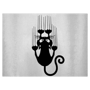 Cat scratching, Επιφάνεια κοπής γυάλινη (38x28cm)