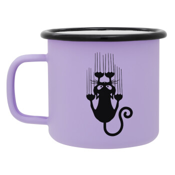 Cat scratching, Κούπα Μεταλλική εμαγιέ ΜΑΤ Light Pastel Purple 360ml