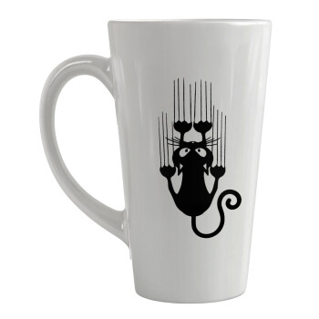 Cat scratching, Κούπα κωνική Latte Μεγάλη, κεραμική, 450ml