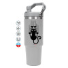 GREY color, 890ml (30oz) stainless Steel Tumbler with Handle