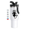 Mega Stainless steel Tumbler with lid, double wall 1,2L